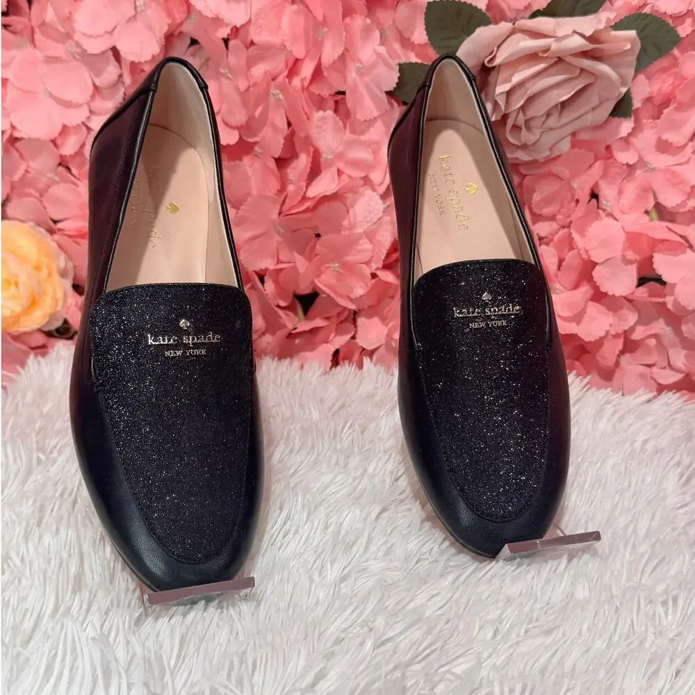 KATE SPADE City Lights Loafers Black Sz 7 NEW